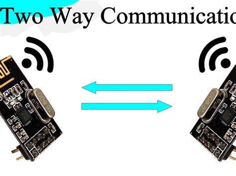 nRF24L01 for communication 1 way and 2 way.